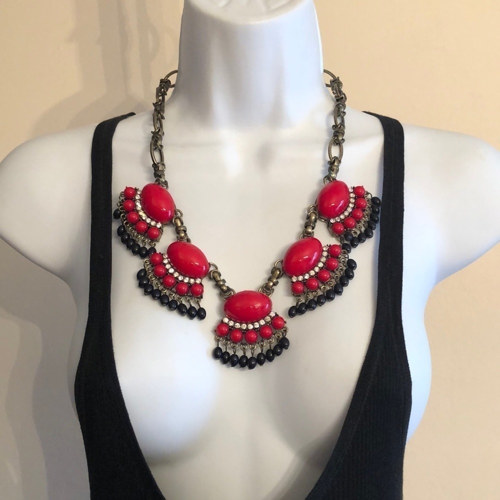 ALMA Mater Collection Antique Brass tone Statement necklace